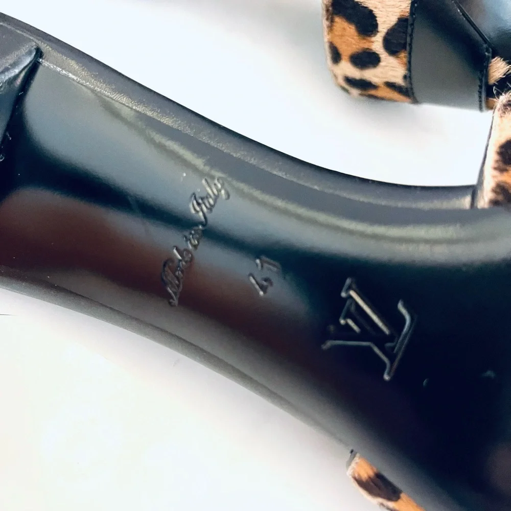 NWT RARE AUTHENTIC LOUIS VUITTON LEOPARD REVIVAL MULE FULL SET - Picture 6 of 8